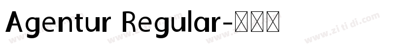 Agentur Regular字体转换